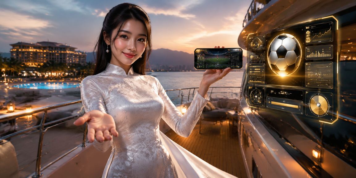 Người phụ nữ mặc áo dài tại Nha Trang đang sử dụng điện thoại để đăng nhập tài khoản casino trực tuyến
